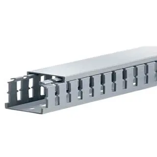 Hvdr2540f-2M - Duct Slotted 1(W)X1.5(H)X78(L)In 4Mm Slot 1.4Mm Thick Grey 1