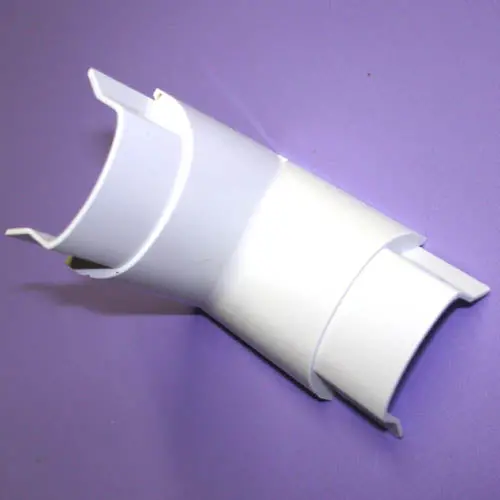 3017 - Raceway Inside Elbow 1.5X.5In White Outdoor Smooth Mold 1