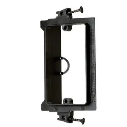 Wp-Clip-N - Wall Plate Mounting Brackets Blk Single Clip For New Construction 1