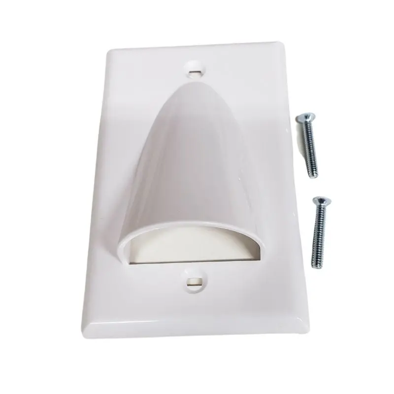 Av120 - Wall Plate For Bulk Cable White Reversible 1