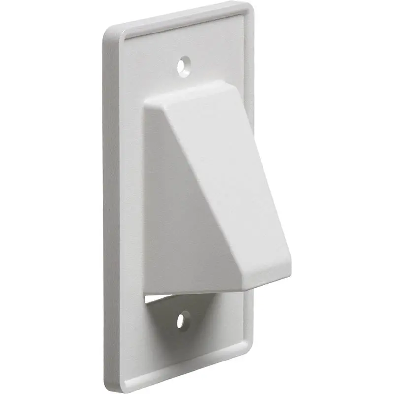 Wp-Pt1r-Wh - Wall Plate For Bulk Cable White Single Gang Reversible 1