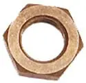 00-1449-00 - Nut Hex Brass 1/4-32 Panel  (4 Pcs/Pkg) 1