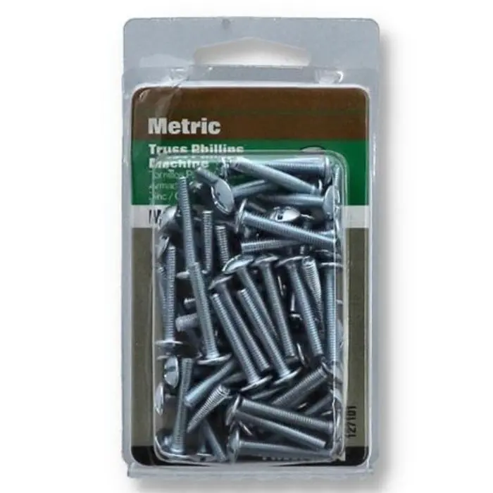 127101H - Screw Metal Metric 4X25mm Philip M4-0.7X25 Machine Screws (60 Pcs/Pkg) 1