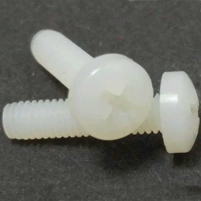020040P006 - Screw Nylon Metric M2x.4X6mm Phi  (6 Pcs/Pkg) 1