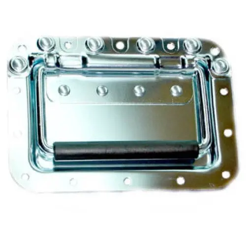 962232 - Handle With Faceplate 7X5 Inch Metal Chrome 1
