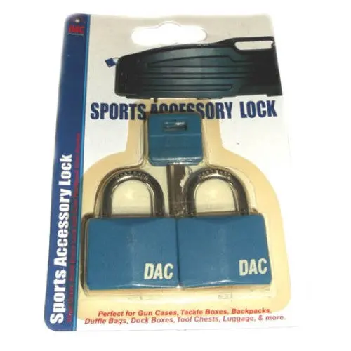 Sal-B30 - Luggage Lock Brass With Vinyl Blue Cover (2 Pcs/Pkg) 1