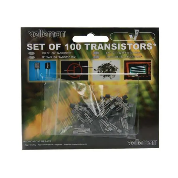 K/Trans1 - Transistor Assorted 100Pcs  (100 Pcs/Pkg) 1