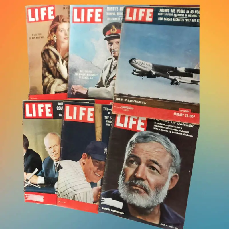 Lb-Newspaper - Life Magazine Assorted 1955-1961 1