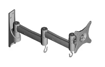 Lcd-271Sil - Tv Wallmount 10-24In Tilt/Swing Flat Panel 33Lb Silver 1
