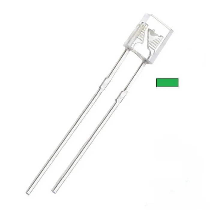 1276-0009 - Led2x5 Water Clr Grn Rectangular 1.9V Nominal 20Ma (4 Pcs/Pkg) 1