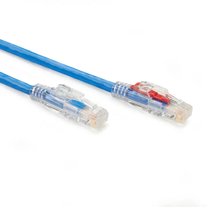 Lutp-4P5-1Blu - Patch Cord Cat5e Blue 1Ft Lockable Cable 1