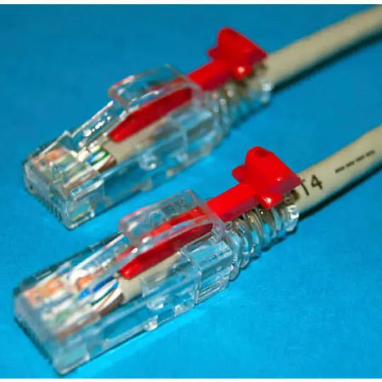 Lutp-4P6-7Gry - Patch Cord Cat6 Gry 7Ft Lockable Cable 1