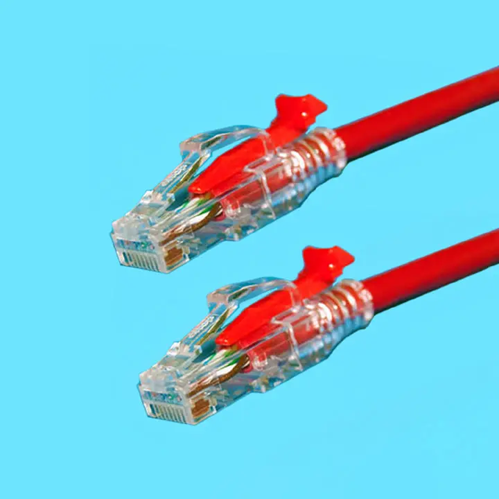 Lutp-4P5-10Red - Patch Cord Cat5e Red 10Ft Lockable Cable 1