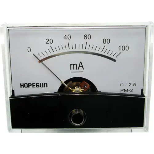 Aim60100 - Panel Meter Dc 0-100Ma 2.4X1.9In 1