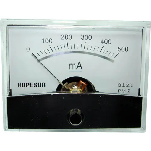 Aim60500 - Panel Meter Dc 0-500Ma 2.4X1.9In 1