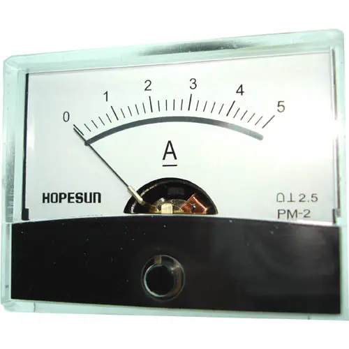 Aim605000 - Panel Meter Dc 0-5A 2.4X1.9In 1