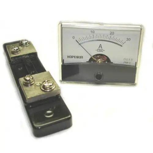 Aim6030a - Panel Meter Dc 0-30A 2.4X1.9In With Shunt 1