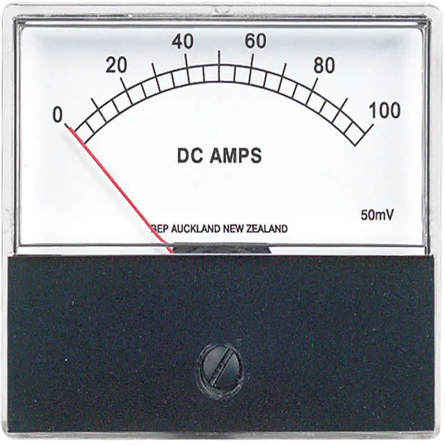 N0100a - Panel Meter Dc 0-100Amp 2.8X2.4 In 50Mv Without Shunt 1