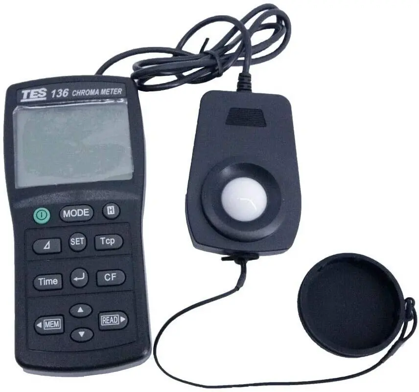 Tes-136 - Chroma Meter Triple Display 4 Digit Lcd Display Data Logging 1