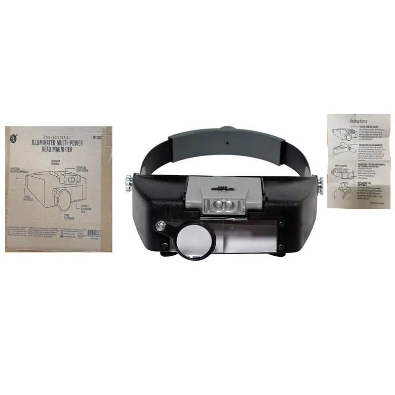 Mh1067l - Magnifier Head Visor Multi Power Loupe 4.5X 2Lenses 1.9X 1