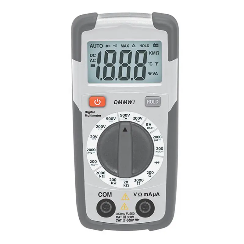 Dmmw1 - Multimeter Digital 250Ma W/Basic Catiii 300V Diode Test 1