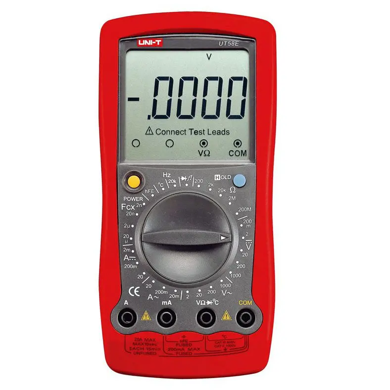 Ut58e - Multimeter Digital 20A Cap/Diode/Hfe/Temp/Volt/Cur 1
