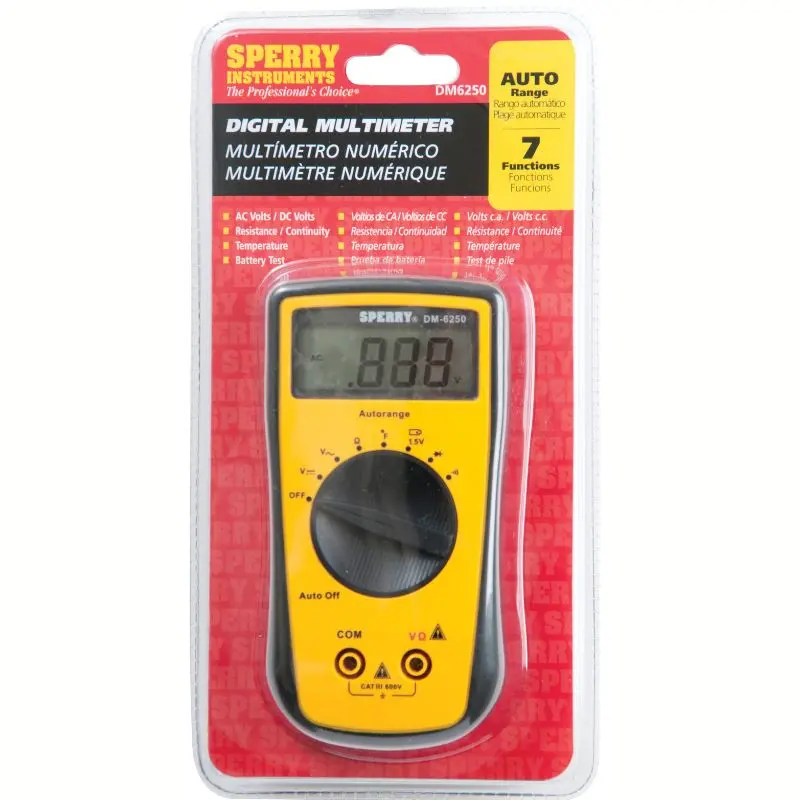 Dm6250 - Multimeter Digital Autorange Volt Res Diode Temp Auto Off 2