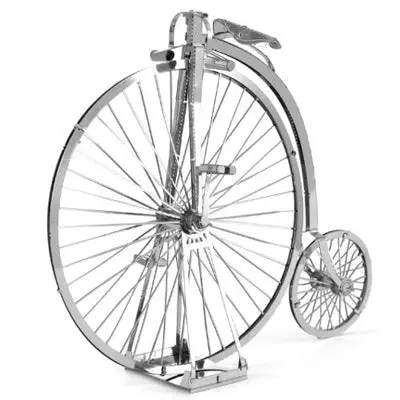 Mms087 - High Wheel Bicycle 2 Sheets Metal Earth 3D Laser Cut Model 1