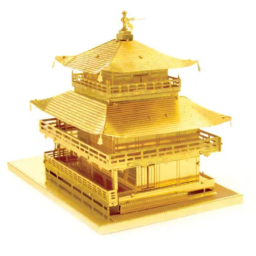Mms090g - Kinkaku-Ji Gold Metal Earth 3D Laser Cut Model 1