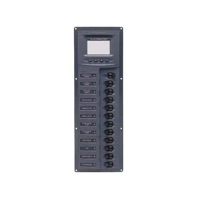 902V-Am - Circuit Breaker Panel 12Sp 12Vdc With Analog Meter 1