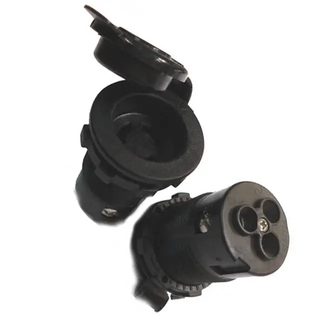 12Vbro - Conn Trolling Motor Receptacle With Threaded Ring 12V 1