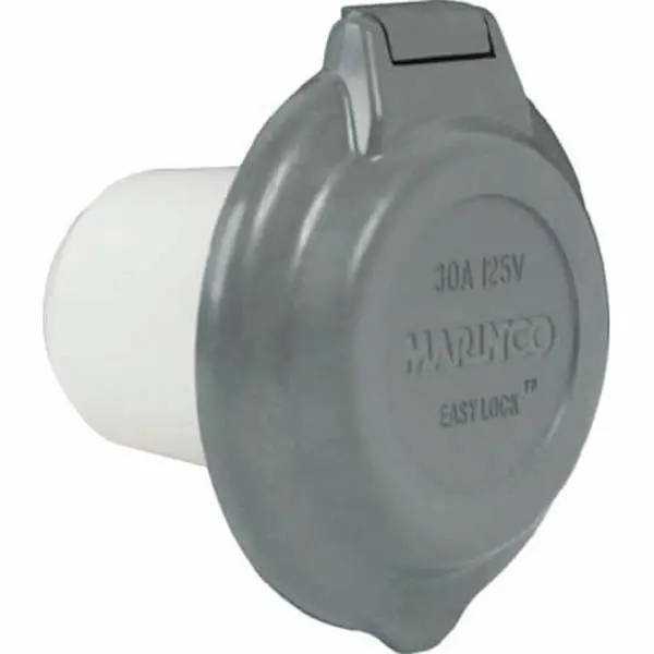 304Rv.05 - Power Inlet 30A 125V Contoured Park Power Grey 1