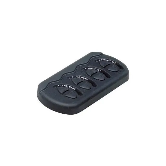 Cg2-4W - Contour Switch Panel Black With 4 Switches 1