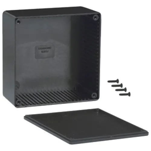 1591Ubk - Project Box 4.7X4.7X2.3In Plas Black 1