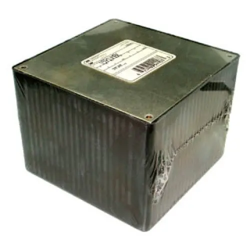 1591Vmbk - Project Box 4.7X4.7X3.5In Plas Black With Metal Cover 1