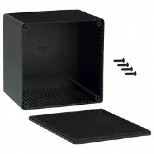 1591Vbk - Project Box 4.7X4.7X3.7In Plas Black 1
