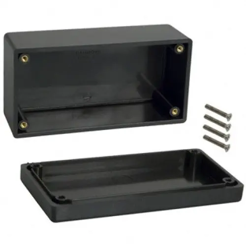 1594Dbk - Project Box 5.1X2.5X2in Plas Blk 1