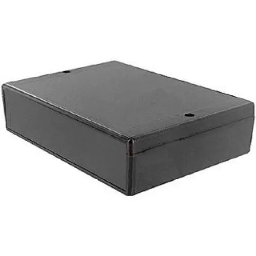 K-Lh64-130 Blk - Project Box 5.9X4.1X1.5In Plas Black With Panel 1