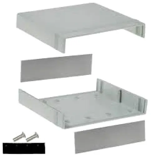 1598Dsgypbk - Project Box 7X8.1X2.5In Plas Gry 1