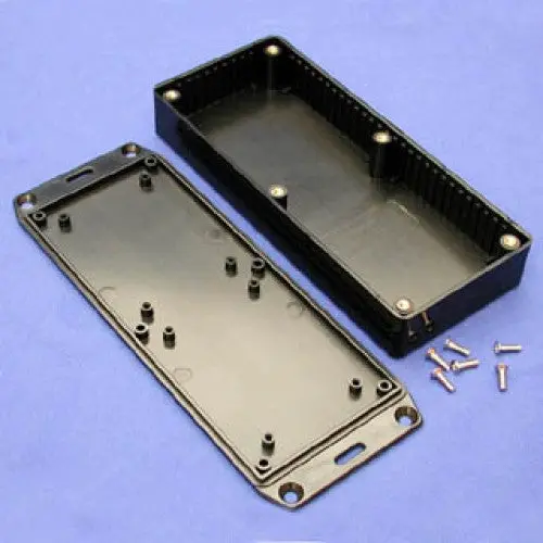 1591Hsflbk - Project Box 6.5X2.8X1.1In Plas Black With Flanged Lid 1