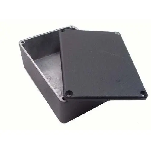 1590Dbk - Project Box 7.4X4.7X2.2In Diecast Aluminum Black 1