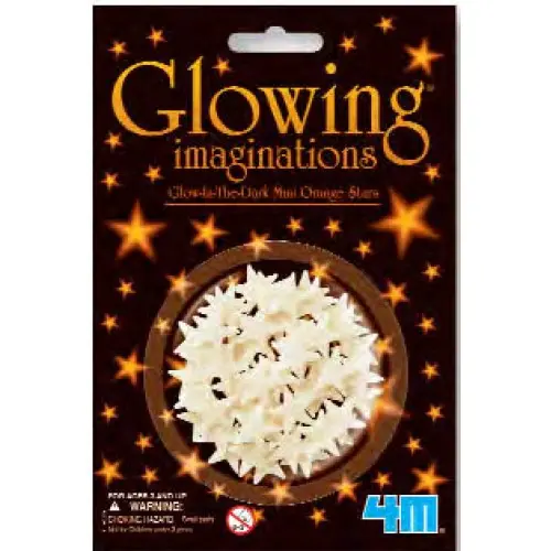 00-05230 - Glow Mini Orange Stars 40 Pcs Of Mini Stars 1