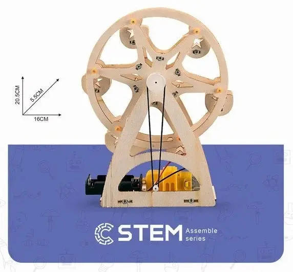 P9bot 538 - Stem Toy Ferris Wheel Wooden 1