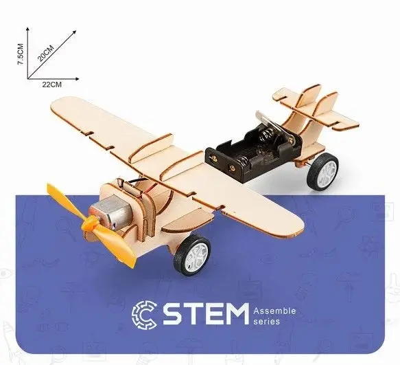 P9bot 539 - Stem Toy Aircraft Wooden Set 1