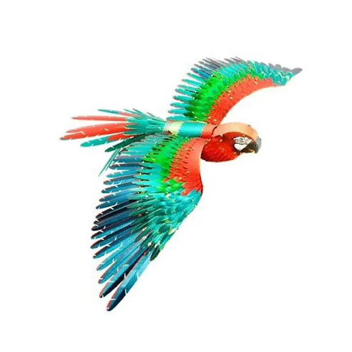 Icx118 - Parrot-Jubilee Macaw Metal Earth 2-Sheet Model Kit 1