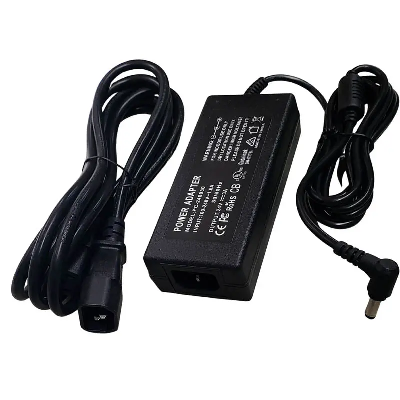 Pc-240030 - Psu Sw 24Vdc 3A 2.5Mm C+ Desktop Right Angle 2.5Mm Jack 1