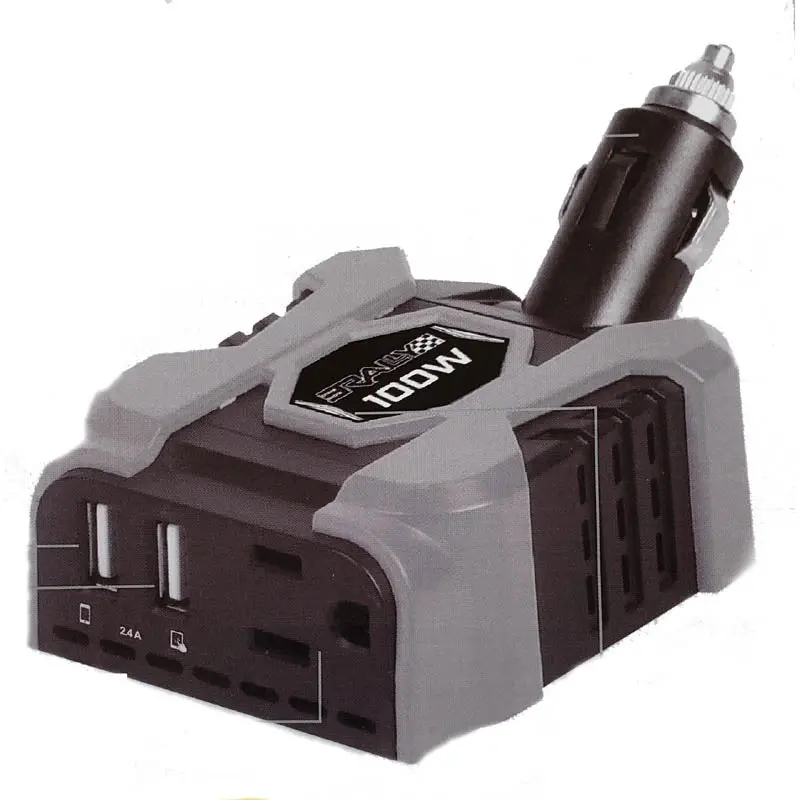 7220 - Inverter Dc/Ac 100W 12Vdc-115Vac Ac Outlet And Dual Usb Ports 1