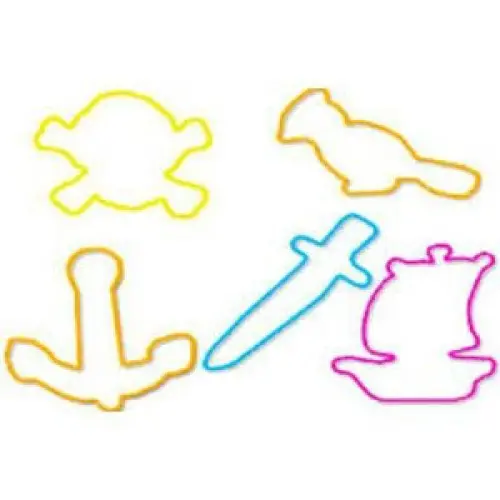 Aad181rb-144 - Silly Bandz-Pirate Theme  (18 Pcs/Pkg) 1