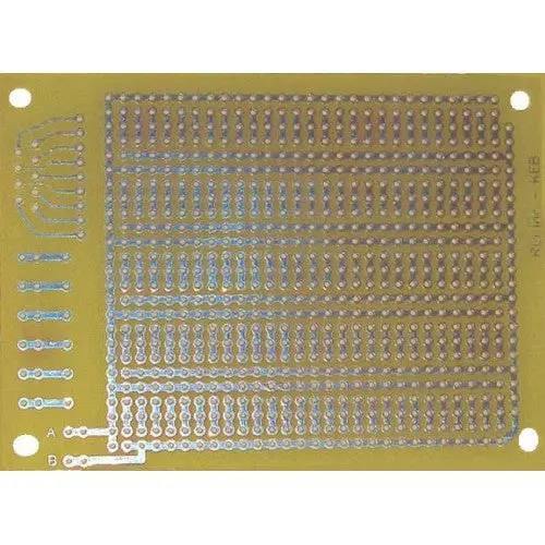 Mas-01 - Pcb Etched Ss 4X6in 3 Connected Pads With Power Bus 1