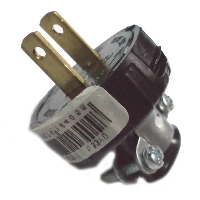 704-37611 - Ac Plug 2Pos 15A 125V Plastic Blk 1